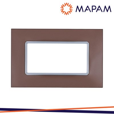 PLACCA VETRO 5004BL-7 T3 4P BRONZO