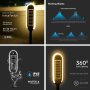 PALETTO LUMINOSO LED 5W SOLARE CON SENSORE CORPO NERO 3000K