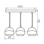 LAMPADA A SOSPENSIONE GALOBA C 3XGU10 B - KANLUX