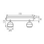 LAMPADA DA PARETE-SOFFITTO GALOBA EL-2I B - KANLUX