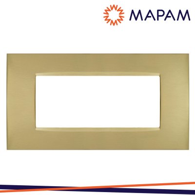 PLACCA METALLO T4 CBM7007-7 7P ORO SPAZZOLATO