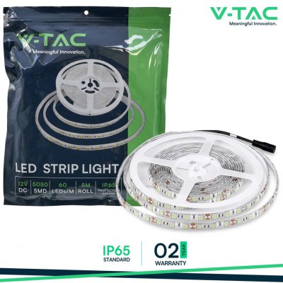 STRISCIA LED SMD5050 60 LEDS 3000K IP65