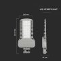 LAMPADA STRADALE LED SAMSUNG CHIP 5 ANNI WARRANTY 150W SLIM 6500K 135 LM/WATT