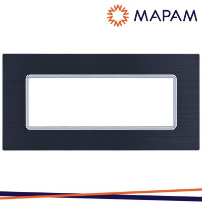 PLACCA ALLUMINIO M6007LL-1 GEM 7P NERO
