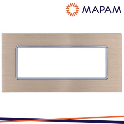PLACCA ALLUMINIO M6007LL-2 GEM 7P CHAMPAGNE