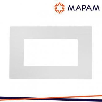 PLACCA TECNOPOLIMERO SPAZZOLATO 8004SL-1 ART 4P BIANCO