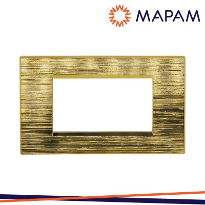 PLACCA TECNOPOLIMERO SPAZZOLATO 8004SL-5 T1-ART 4P ORO