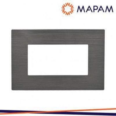 PLACCA TECNOPOLIMERO SPAZZOLATO 8004SL-24 T1-ART 4P ANTRACIT