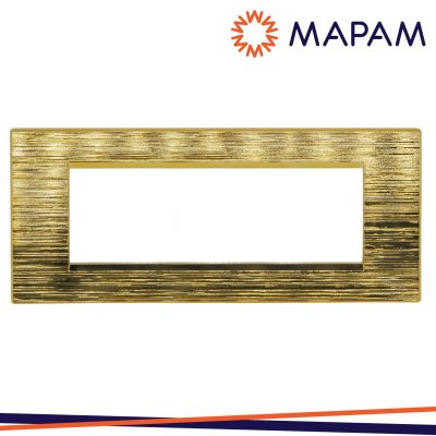 PLACCA TECNOPOLIMERO SPAZZOLATO 8007SL-5 ART 7P ORO