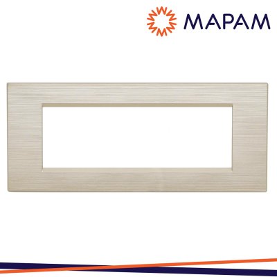 PLACCA TECNOPOLIMERO SPAZZOLATO 8007SL-13 ART 7P CHAMPAGNE