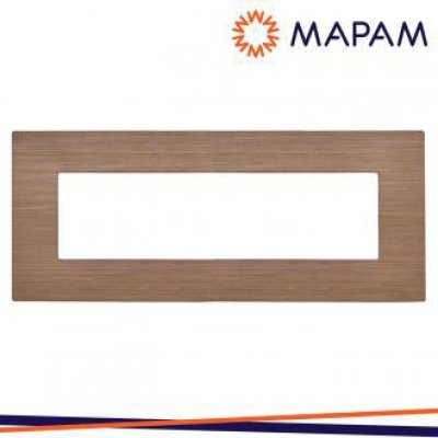 PLACCA TECNOPOLIMERO SPAZZOLATO 8007SL-14 ART 7P BRONZO