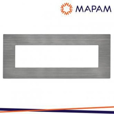 PLACCA TECNOPOLIMERO SPAZZOLATO 8007SL-20 ART 7P PLATINO