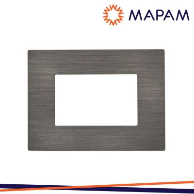 PLACCA TECNOPOLIMERO SPAZZOLATO M6003SL-7 T2-GEM 3P TESTA DI