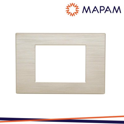 PLACCA TECNOPOLIMERO SPAZZOLATO M6003SL-13 T2-GEM 3P CHAMPAG