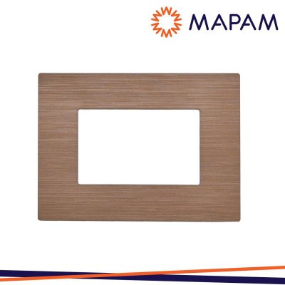 PLACCA TECNOPOLIMERO SPAZZOLATO M6003SL-14 T2-GEM 3P BRONZO