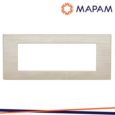PLACCA TECNOPOLIMERO SPAZZOLATO M6007SL-13 GEM 7P CHAMPAGNE