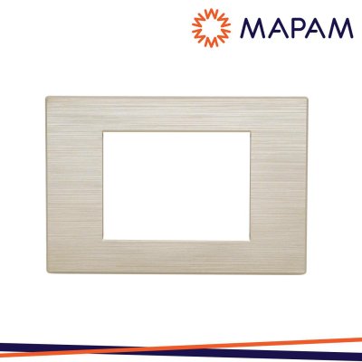 PLACCA TECNOPOLIMERO SPAZZOLATO M5003SL-13 JOY 3P CHAMPAGNE