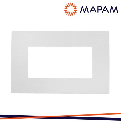 PLACCA TECNOPOLIMERO SPAZZOLATO M5004SL-1 JOY 4P BIANCO