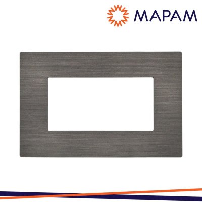 PLACCA TECNOPOLIMERO SPAZZOLATO M5004SL-7 JOY 4P TESTA DI MO