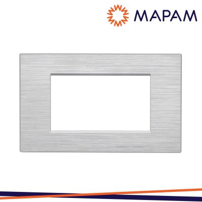 PLACCA TECNOPOLIMERO SPAZZOLATO M5004SL-9 JOY 4P SILVER MTX