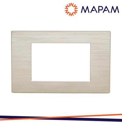 PLACCA TECNOPOLIMERO SPAZZOLATO M5004SL-13 JOY 4P CHAMPAGNE MTX