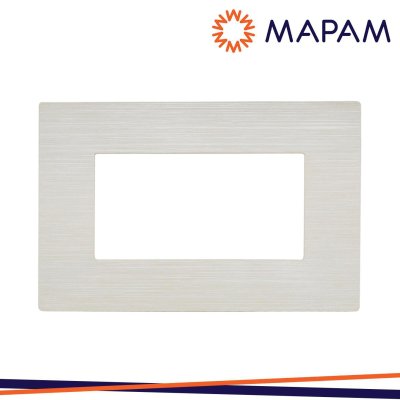 PLACCA TECNOPOLIMERO SPAZZOLATO M5004SL-21 JOY 4P PERLA