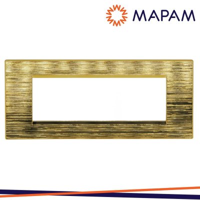 PLACCA TECNOPOLIMERO SPAZZOLATO M5006SL-5 JOY 6P ORO