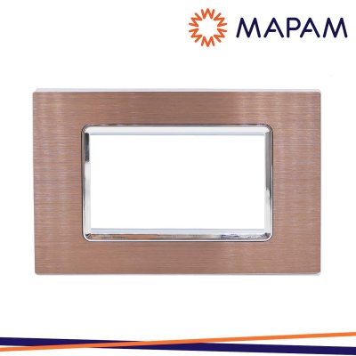 PLACCA ALLUMINIO M6004LL-6 GEM 4P BRONZO