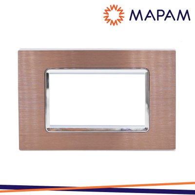 PLACCA ALLUMINIO T3-JOY M5004LL-6 4P BRONZO