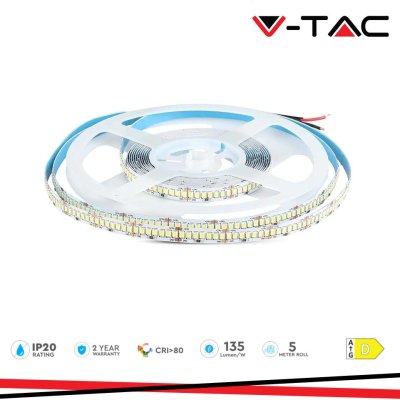 LED STRISCIA SMD2835 238 LEDS HIGH LUMEN 24V IP20 6400K 135 LM/W