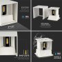 11W LED WALL LAMP BRIDGELUX CHIP WHITE CORPO BIANCO 4000K