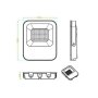 FARO SOLARE 30W SMD5050 IP65 6500K TK01 30W