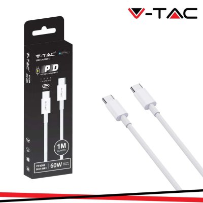 1M TYPE C USB CABLE-WHITE