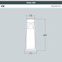 ELISA 500 GRIGIO 3W GX53 CCT