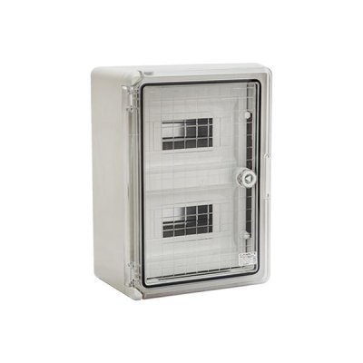 QUADRO IN PLASTICA ABS PP 3112 18 MODULI IP 65 - PORTA TRASPARENTE