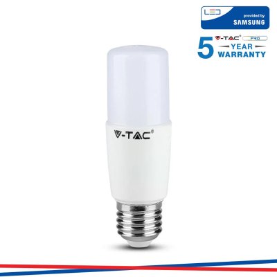 LED LAMPADINA SAMSUNG CHIP 7.5W   E27 T37 PLASTICA 6500K