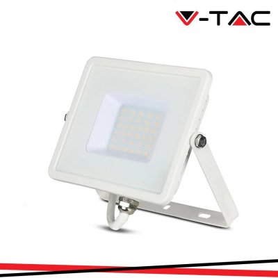 30W LED PROIETTORE SMD SAMSUNG CHIP G2 CORPO BIANCO 4000K