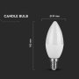 LED LAMPADINA 4.5W E14 CANDELA 4000K 3 PCS/BLISTER