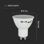 LED LAMPADINA 4.5W GU10 SMD WHITE PLASTICA MILKY COVER 4000K 3PCS/PACK