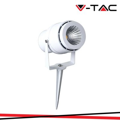 12W LED PICCHETTO DA GIARDINO LAMP CORPO BIANCO 4000K