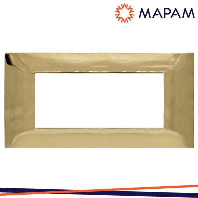 PLACCA TECNOPOLIMERO T2 6007-5 7P ORO LUCIDO