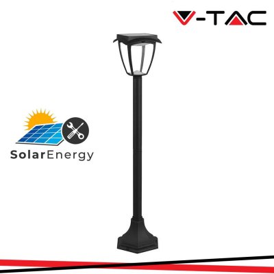 2W LED SOLAR STAND LAWN CORPO NERO 3000K, 6000K IP44