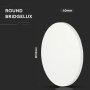 8W WALL LAMPADA DA GIARDINO BRIDGLUX CHIP CORPO BIANCO ROTONDO IP65 3000K