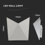 5W LED LAMPADA DA GIARDINO CORPO GRIGIO IP65 4000K