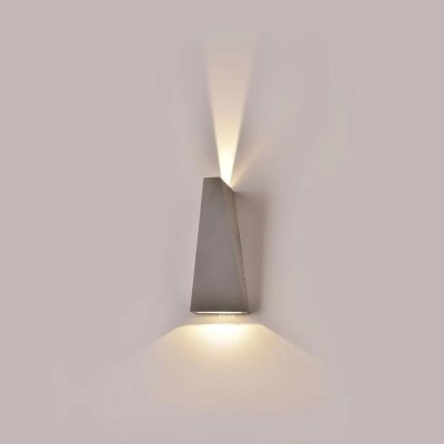 6W LED LAMPADA DA GIARDINO CORPO GRIGIO IP65 3000K