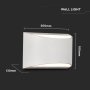 10W LED  LAMPADA DA GIARDINO BRIDGELUX CHIP CORPO BIANCO 4000K IP54