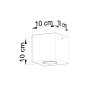 FARETTO SR-SQ WOODY GU10 SUPERFIACIALE IN LEGNO