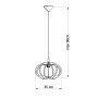 PENDENTE PENDY 2 E27 IN LEGNO