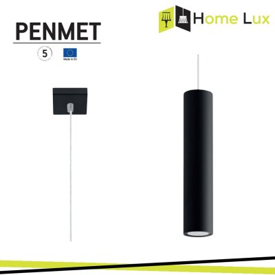 PENDENTE PENMET 1XGU10 IN METALLO NERO