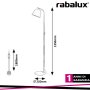 LAMPADA A PIANTANA MALIA 135CM GREY E27